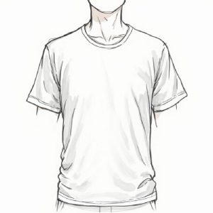 long-line-t-shirt-sketch